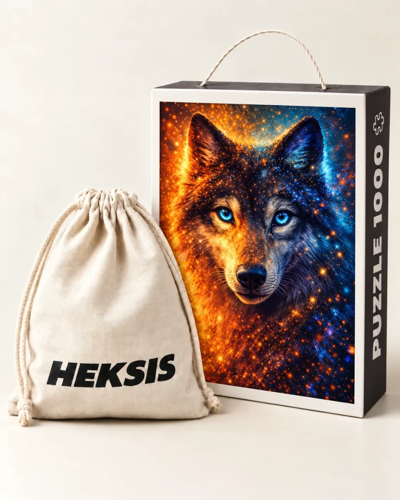 Fenrir — Dovanų dėžutė su popierine rankenėle ir medvilninis maišelis įskaičiuoti